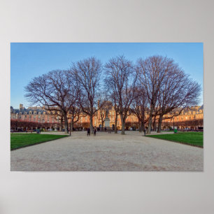 Poster Place des Vosges in Paris - França