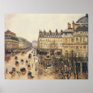 Poster Place du Theater Francais, Chuva de Paris por Piss