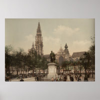 Place Verte e Catedral, Antuérpia, Bélgica