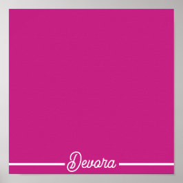 Poster placembo floral rosa