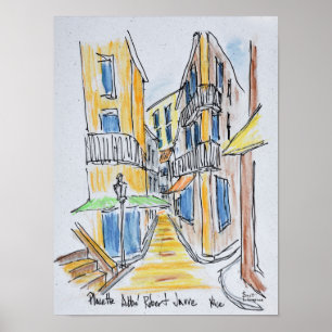 Póster Placette Abbe Robert Jarred Old Nice, França
