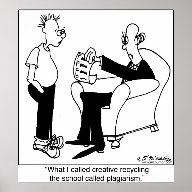 Poster Plagiarismo ou Reciclagem (Frente)