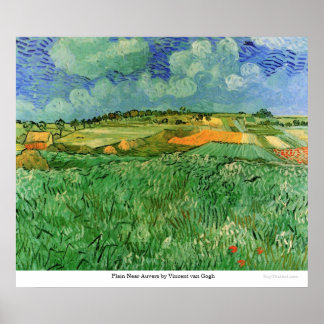 Poster Plain Próar Auvers por Vincent van Gogh