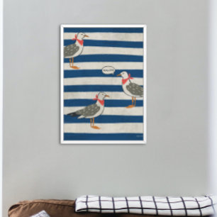 Poster Plana Minimalista do Seagull