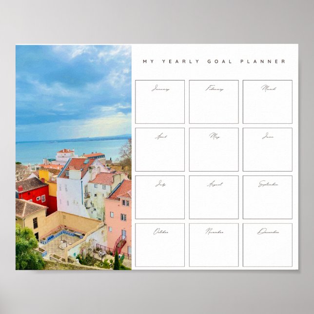 Poster Planejador de Férias Anuais (Frente)