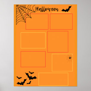 Poster planejador de Halloween