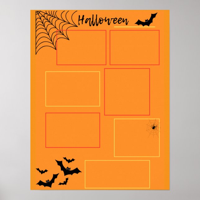 Poster planejador de Halloween (Frente)
