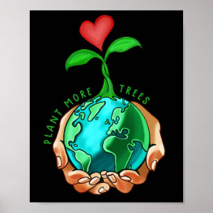 Poster Planejar mais árvores no dia a dia salvam nosso cl