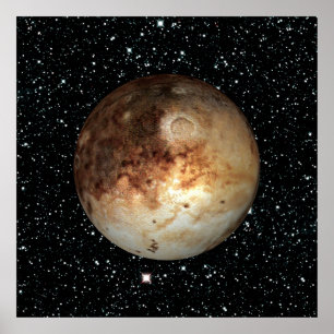 Póster PLANET PLUTO star background ( solar system) ~