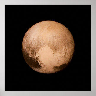 Póster PLANET PLUTO - TENHA UM CORAÇÃO! (sistema solar) ~