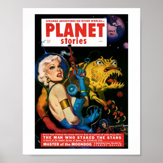 Poster Planet Stories (julho de 1952) (Frente)