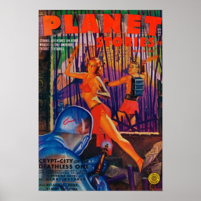 Póster Planet Stories Magazine Cobrir 3 (Frente)
