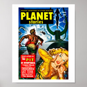 Poster Planet Stories (novembro de 1951)