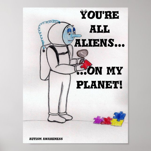 Póster Planeta alienígena (Frente)