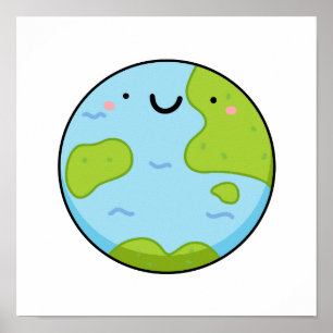Poster Planeta Cawaii - Terra