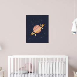 Poster Planeta Celestial de Enfermeiro Soft Saturn