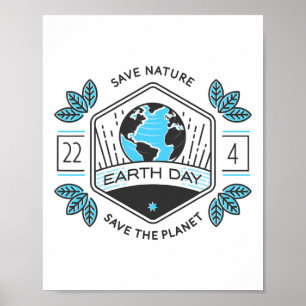 Poster Planeta de Mudanças Climáticas Ecológicas do Dia d
