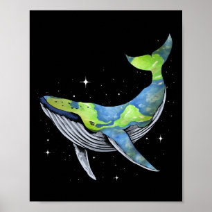 Poster Planeta Do Mar Da Terra Orcas Baleia Salva O Plane