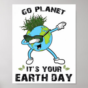 Poster Planeta é o Dia da Terra Dabitando Crianças da Ter