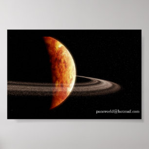 Póster Planeta - imitando Geonosis