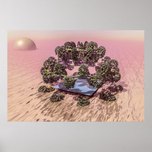 Poster Planeta Marte. Dawn.