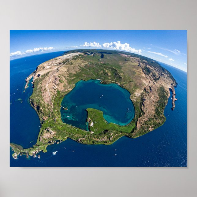 Poster Planeta Terra do espaço (Frente)