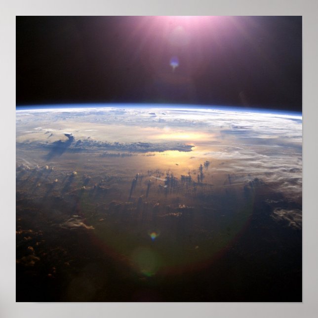 Póster Planeta Terra do Espaço (Frente)