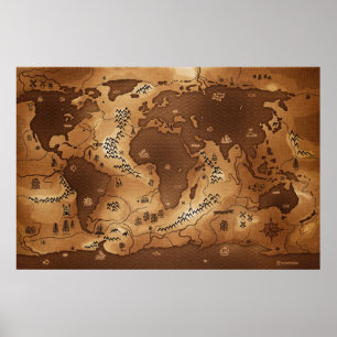 Póster Planeta Terra - Inversado (Sem Texto)