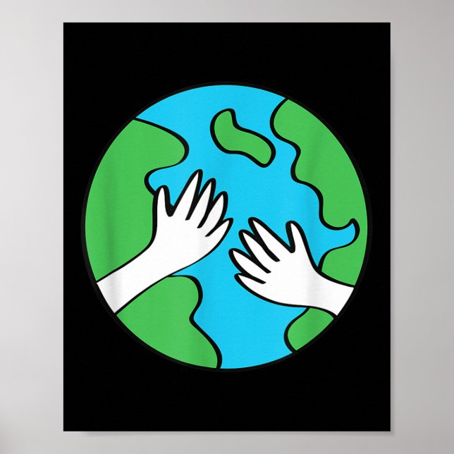 Poster Planeta Terra Proteção Ambiental Alterações Climát (Frente)
