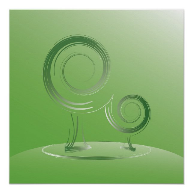 Póster planeta verde (Frente)