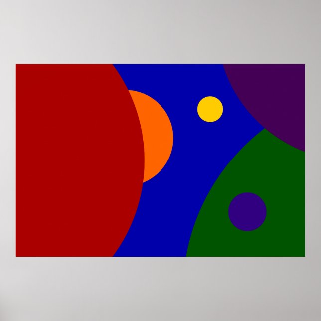 Póster Planetas Arco-íris (Frente)