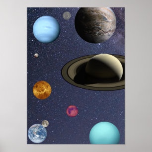 Poster Planetas do sistema solar