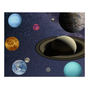 Póster Planetas do sistema solar