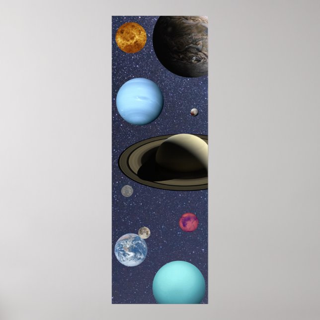 Poster Planetas do sistema solar (Frente)