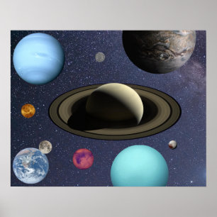 Poster Planetas do sistema solar