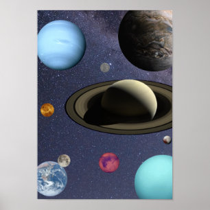 Poster Planetas do sistema solar
