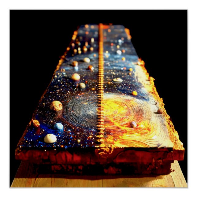 Póster Planetas Embutidos (Frente)