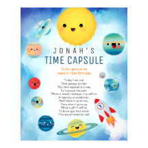 Planetas Espaciais Exteriores Cápsula Horária de E