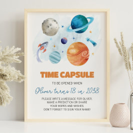 Poster Planetas Espaciais Externos Sinal de Cápsula de An