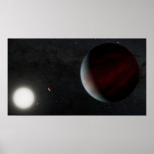 Poster Planetas Orbitando A Epic Estrela Semelhante Ao So