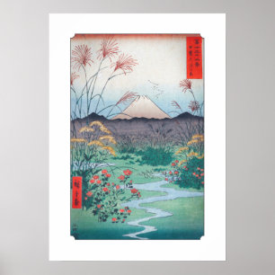 Póster Planície de Hiroshige Ōtsuki na província de Ka