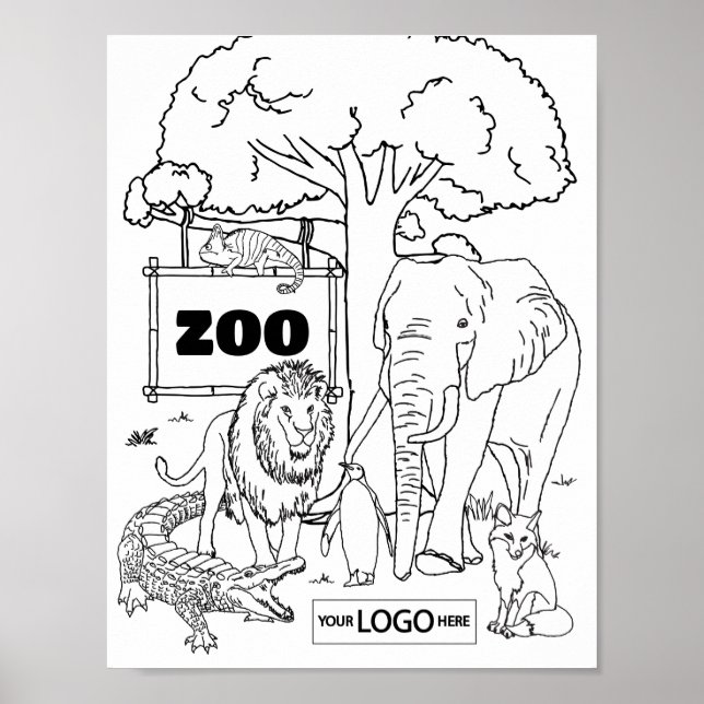 Poster Planilha Ativi do Zoo de Arte de Zoo (Frente)