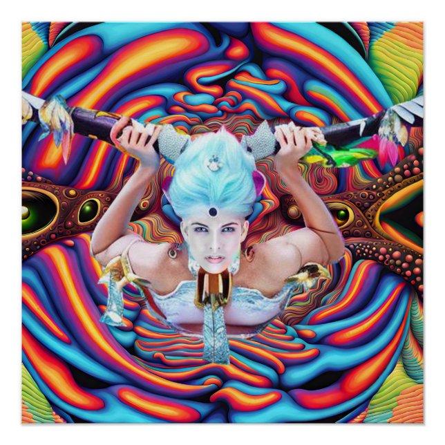 Póster Plano Astral Psicodélico (Frente)