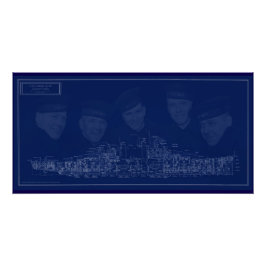 Póster Plano da U.S.S. Juneau