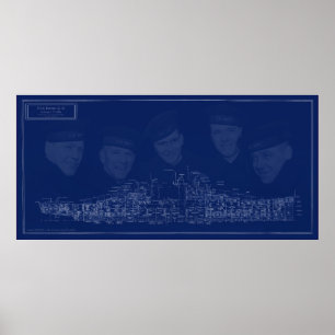 Poster Plano da USS Juneau