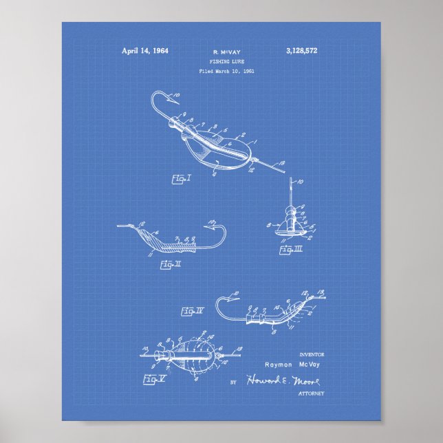 Póster Plano de Arte Patente de 1964 (Frente)