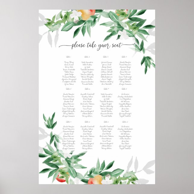 Poster Plano de Assagem de Orquídea de Verão (Frente)