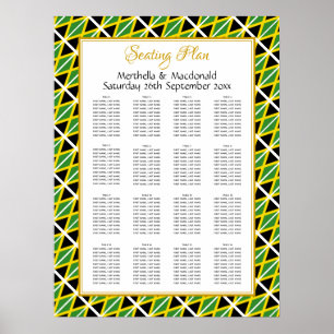 Poster Plano de assentamento do casamento 160 feitos sob