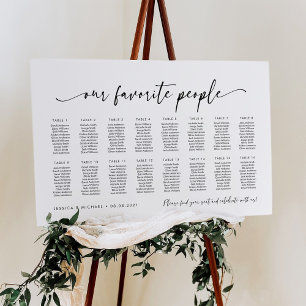 Poster Plano de Assentos das Nossas Pessoas Favoritas em 