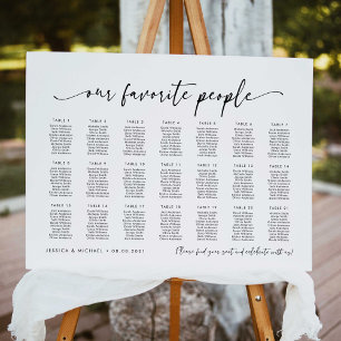 Poster Plano de Assentos das Nossas Pessoas Favoritas par